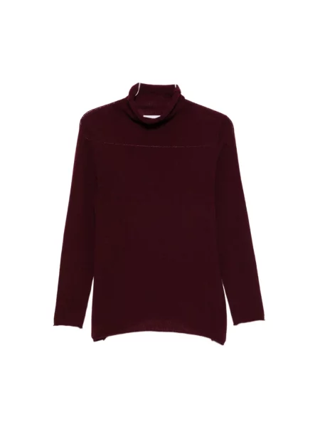 Sweter z golfem Be You czerwony
