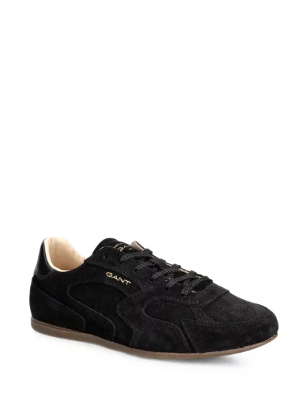 Sneakerși Gant din piele de căprioară negru
