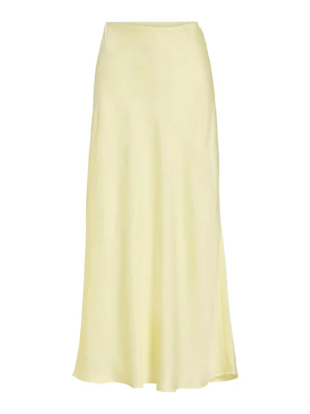 VILA Fustă VIEllette pastel galben
