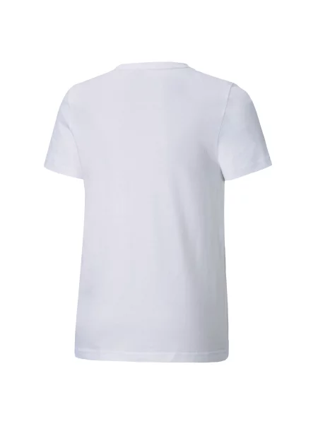 PUMA Młodzieżowa koszulka z logo Essentials Akcesoria biały