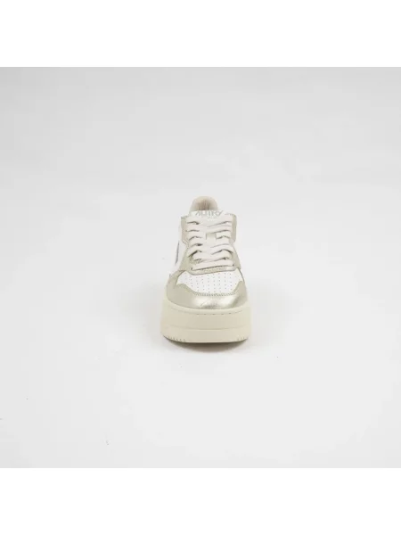 Sneakersy Autry skórzane na platformie białe