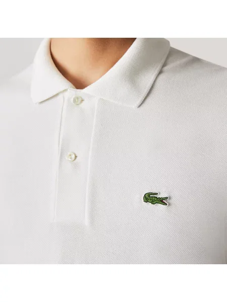 Поло Lacoste белое