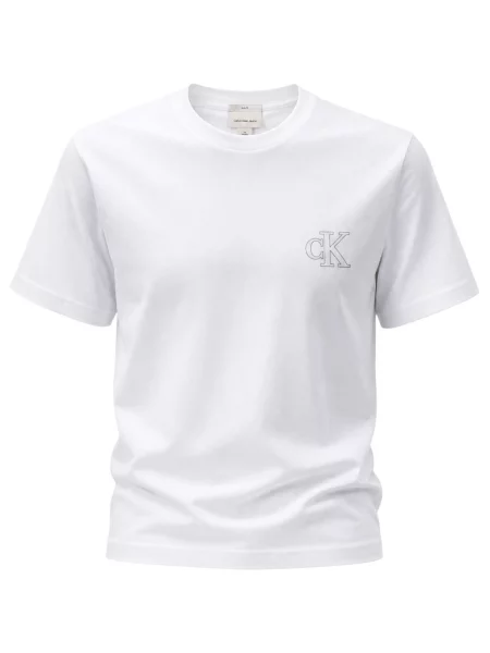Tricou Calvin Klein Jeans alb