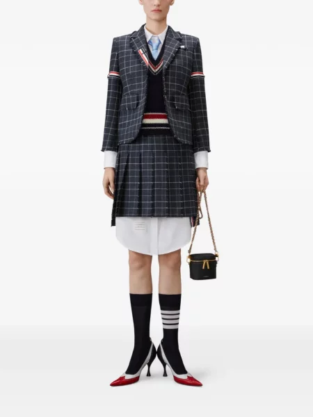 Fustă Thom Browne cu model pepito albastru