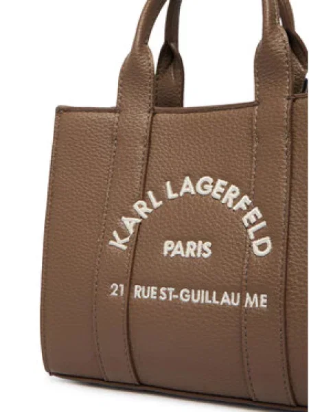KARL LAGERFELD Rankinė Ruda žalia