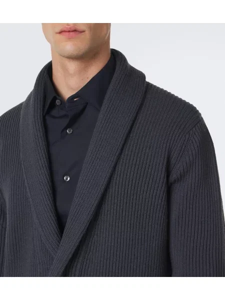 Cardigan Thom Sweeney de lână gri