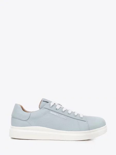 Klasyczne sneakersy na platformie niebieskie