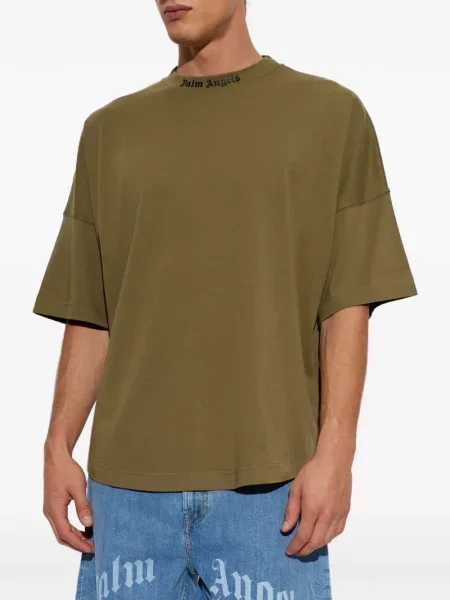 Tricou Palm Angels cu imagine verde