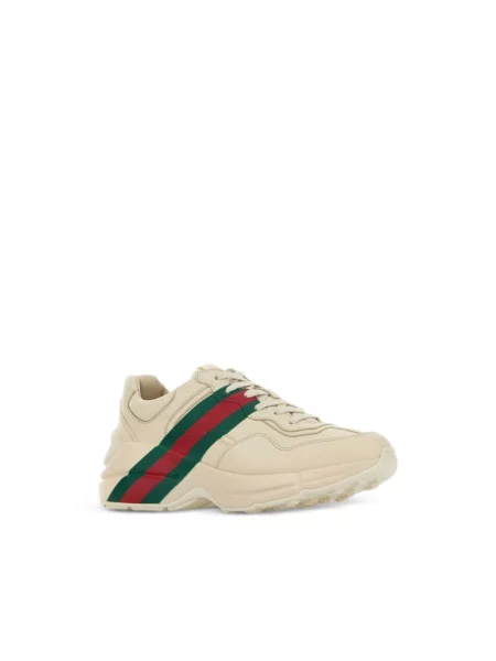 Sneakersy Gucci Rhyton skórzane beżowe
