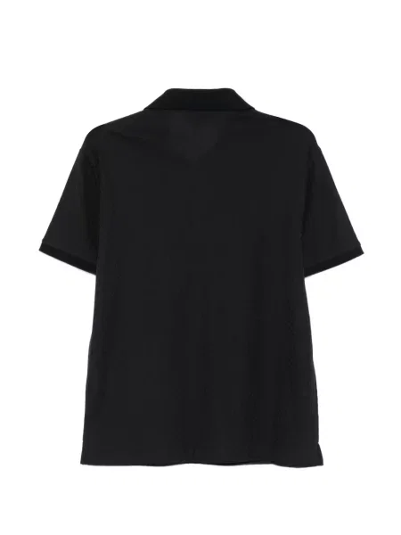 Πλεκτό μικρός polo Emporio Armani μπλε