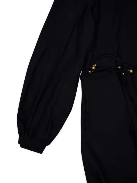 Rochie midi Stella Mccartney până la genunchi cu mărgele de costum negru
