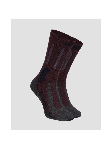Ponožky X-socks Trek X Merino Lt vínová