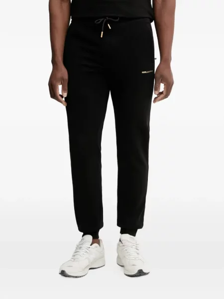 Șnur de strângere pantaloni Karl Lagerfeld alergare negru