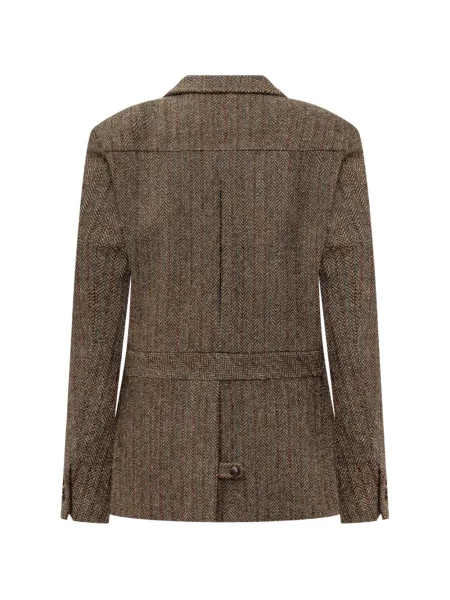 Geacă Walkers cu model herringbone maro