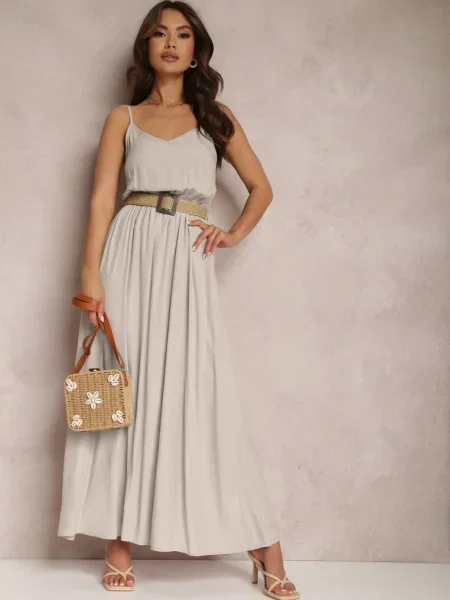 Rochie cu Auxonia bej