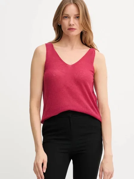 Вълнен топ United Colors Of Benetton розово