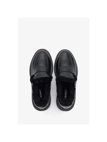 Зимові лофери Estro чорні