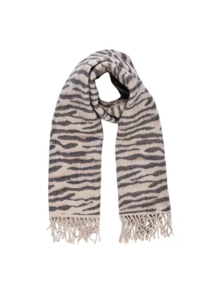 Fular Pieces cu dungi de tigru negru