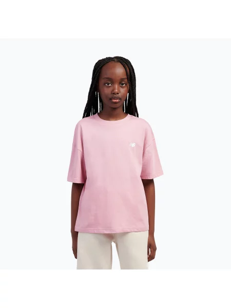 Gyerek póló New Balance Jersey Small Logo Tee pink taffy. Méret: cm rózsaszín