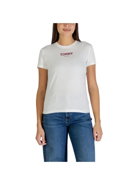 Tommy Jeans tricou din alb