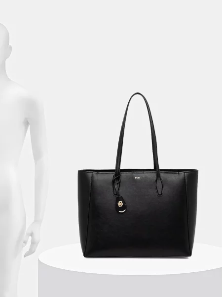 Кожаная сумка Boss черная