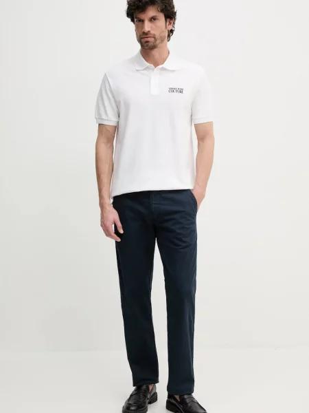 Tricou polo Versace Jeans Couture bej