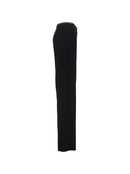 Pantaloni Emporio Armani de catifea albastru