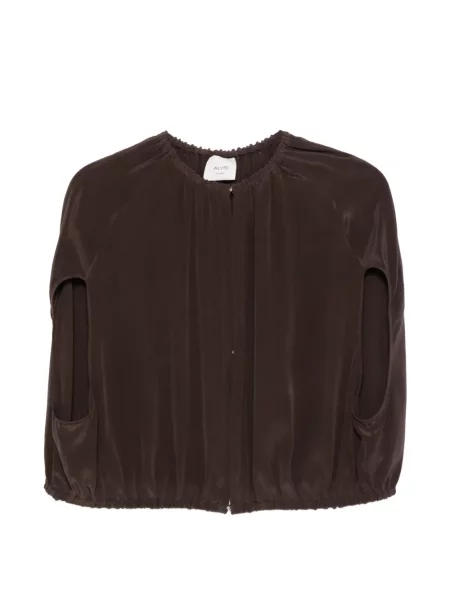 Geacă Alysi de mătase maro
