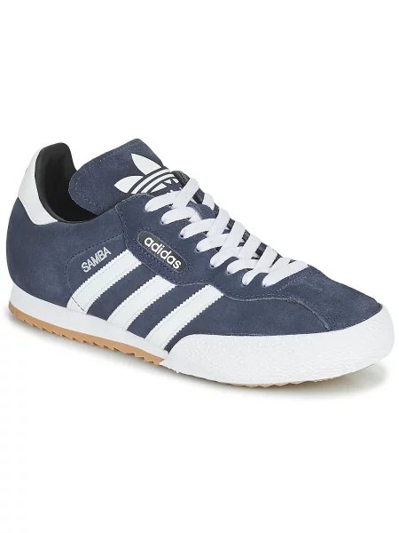 Pantofi Adidas din piele de căprioară albastru