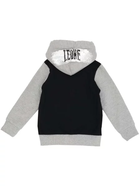 Mikina na zips Leone 1947 sivá