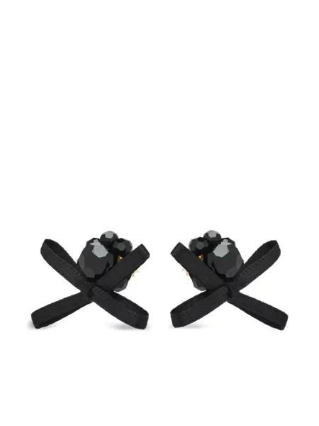 Cercei Simone Rocha de cristal auriu