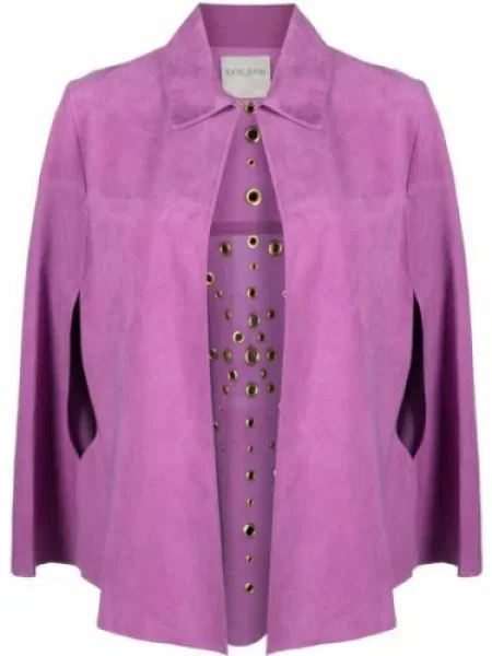 Kurtka Forte Forte zamszowa fioletowa