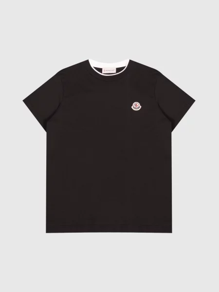 Детская футболка Moncler Enfant черная