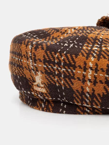 Кашкет з домішкою вовни Kangol HERITAGE коричневий