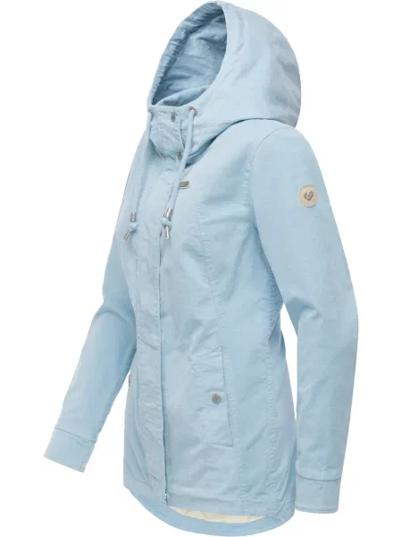 Ragwear Prechodná bunda Alvena modrá biela
