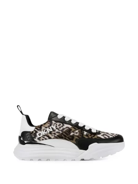 Sneakerși Dkny cu imagine cu model leopard negru
