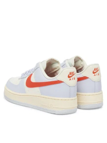 Nike Sportswear Niske tenisice AIR FORCE 1 pastelno plava / narančasta bijela
