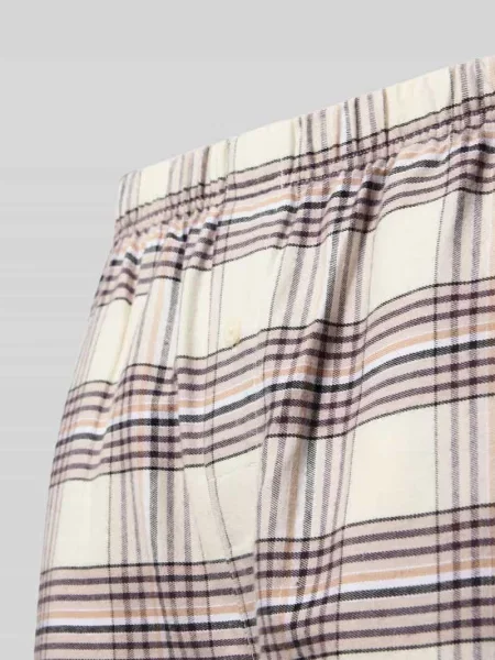 Spodnie od piżamy Holiday Pants z gumką Boss białe
