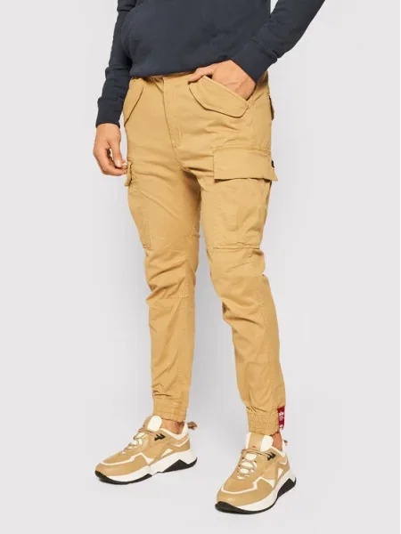 Alpha Industries pantaloni Airman Airman Pant bărbați cu fit cargo maro