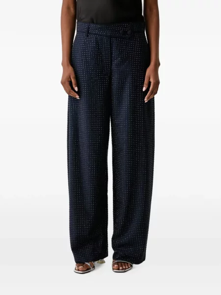 Stras pantaloni Pinko albastru