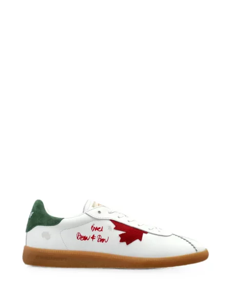 Sneakerși Dsquared2 cu broderie alb