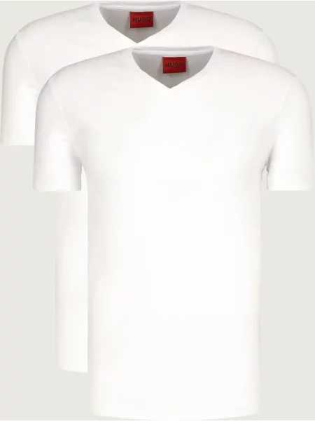 HUGO Tricou HUGO-V alb