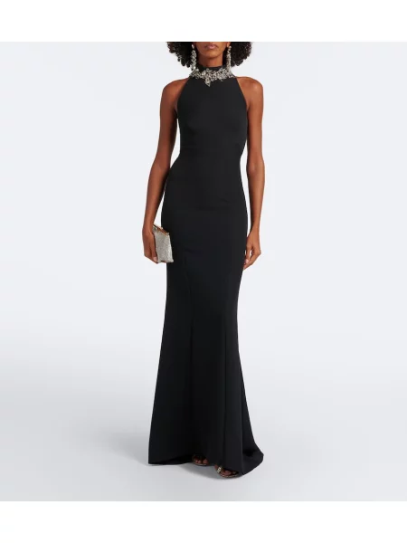 Rochie Safiyaa cu gât halter negru
