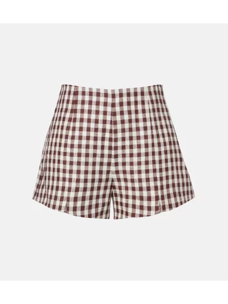 Lniane szorty Posse brązowe