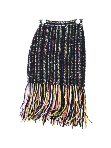 Fustă Msgm cu franjuri negru