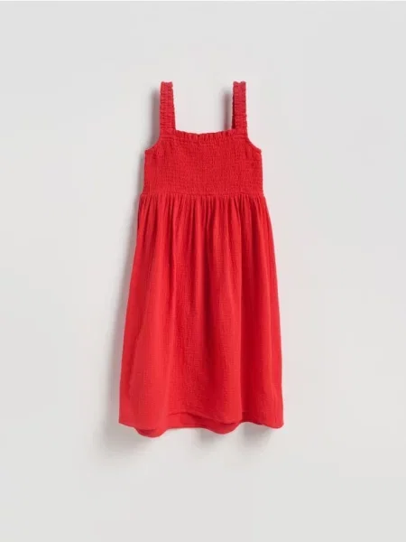 Reserved Rochie midi din muselină roșu