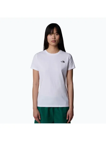 Női póló The North Face Simple Dome Slim Tee tnf fehér. Méret: L fehér
