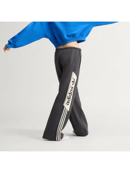 Tepláky adiSignature NYWide Leg černé