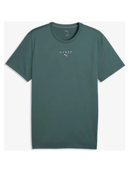 Koszulka z krótkim rękawem damska Puma x HYROX Poly Graphic zielono M szara