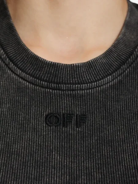 Rochie fără mâneci Off-white fără mâneci de costum alb